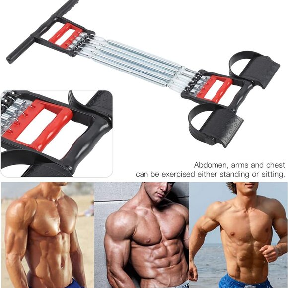 3 in 1 Chest Clip Muscle Pedal Spring Chest Expander , Pedal Puller ((1 Pack)) - Picture 7 of 15